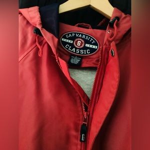 GAP $5 Jersey-lined Varsity coat.